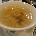 中国料理 新橋亭 - キノコのスープ