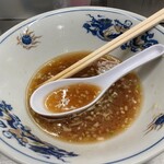 中華そば みたか - 残ったタレでスープ割