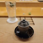 鮨 しゅん輔 - 浅利出汁と海苔の茶わん蒸し