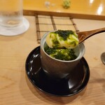 鮨 しゅん輔 - 浅利出汁と海苔の茶わん蒸し