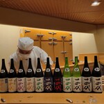 鮨 しゅん輔 - 十四代のラインナップ