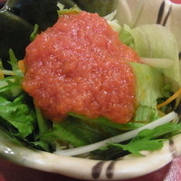 天ぷら わかやま - かき揚げ丼に付くサラダ
