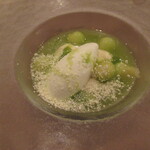 Itsuki - メロンとレモンソースのデザート