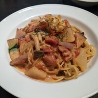 トラットリアイタリア 銀座店 - パスタ：オマール海老のトマトソース