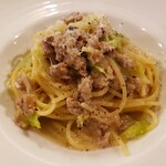 OSTERIA AL CORALLO - 石清水豚とトンガリキャベツのラグーソース スパゲティー