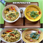 スプーンソング - フィッシュマラバール(ｶﾚｰ)とエビビリヤニ(ﾄｰﾚﾝ等付)