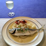 モイベーカリー - 真鯵のアクアパッツァ (acqua pazza) にも