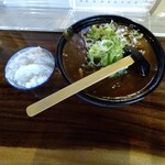 吉宗 - カレーうどん大盛りとご飯