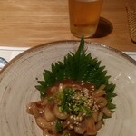 産直青魚専門 新宿 御厨 - そして烏賊の肝醤油和え