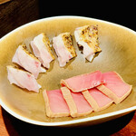 きう - ◎寿司ネタののどぐろと本鮪のづけ