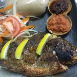 African Restaurant Calabash - Banku N Tilapia バンクー＆ティラピア