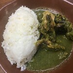 African Restaurant Calabash - エブヌエブヌ・スープ with ライス