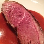 レンゲ - ③シャラン鴨の南乳焼き3200円（写真はハーフサイズにカットしていただいた状態です)