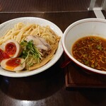 麺や しき - つけ麺中盛＋濃厚玉子