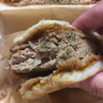 わ楽 - 断面  食べかけごめんなさい