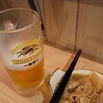 立呑み晩杯屋  - ビールがススム