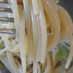 マッティート - 201210 Mattito　PRANZO(シラスとキャベツのスパゲティ）かなりアルデンテ.jpg