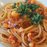 マッティート - 201210 Mattito PRANZO(タコとトマトのスパゲティ）拡大.jpg
