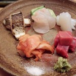 鮨 田可尾 - あぶりかます、あら、大間ホンマグロ、赤貝、みずいか。