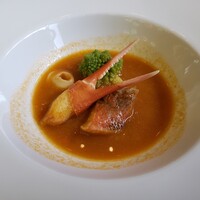 ビュッフェ＆カフェレストラン ナイト＆デイ - 魚介のブイヤベース。かなり少なめだけど美味しい♪