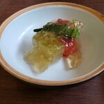 ビュッフェ＆カフェレストラン ナイト＆デイ - 冬瓜のジュレ添え。よく冷やされて美味しい。