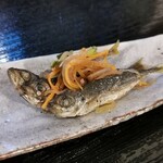 良理 - 豆鯵南蛮漬け　日本酒が進みます(#^.^#)