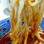 麺屋 にぼすけ - 麻婆につけてリフト