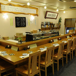 かつら浜 - カウンター１０席