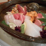 沢庵 - ２０１２，１０刺身の盛り合わせ