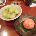 沢庵 - ２０１２、１０　フルーツ、葡萄は新品種で甘いけど名前は忘れた～