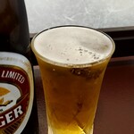 うなぎの魚伊 - ビールも冷え冷えでした！