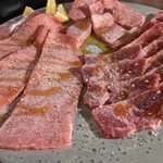 焼肉 牛猿 - タン盛り合わせ1