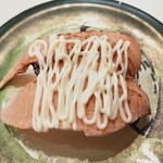 回転寿司すノ家 - 焼きサーモン