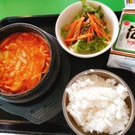 韓国屋台 豚大門市場 - ブテチゲ定食