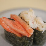 Hamazushi - 蟹食べ比べ