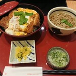 和食麺処サガミ - かつ丼と麺♥️