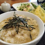 からびな - Ａセットの麦とろご飯