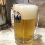 元祖 中華 つけ麺 大王 - 生ビール