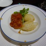 萬珍樓 - 芝海老のチリソースとイカの香り揚げ