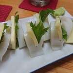 瀧の家 - 板わさ しそチーズ挟み 480円