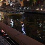 福えびす - 道頓堀は風が吹き、椅子が点在し、とても心地よい雰囲気♪