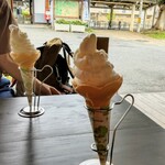 Cafe 三輪座 - 日本酒アイスと わさびアイス