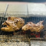 東千歳バーベキュー - 鶏肉焼き上りました...