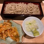 石臼挽き蕎麦とよじ - 海鮮かき揚げせいろ