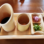 竹ばやし - このめんつゆが、最高にキレがあって旨かった。