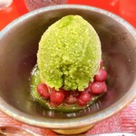 美かさ - 抹茶シャーベット大納言小豆