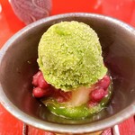 美かさ - 抹茶シャーベット大納言小豆