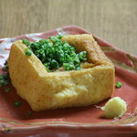 Freshly fried tofu