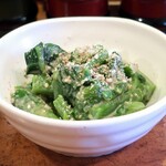 やきとり 正や - つるむらさき胡麻和え