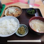 Yamada ya - もつ煮込定食(豚汁)